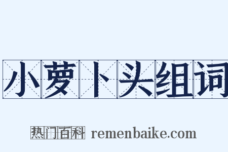 小萝卜头组词是什么意思的图片